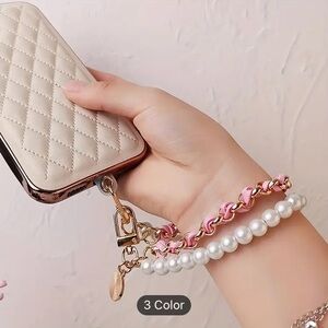 Fashionable Pearl Pendant, Anti Loss Phone Chain, For All Models Of Phones